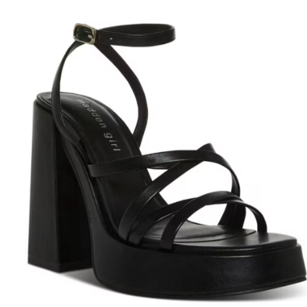 Black Madden Girl Platform Heels - Size 8.5